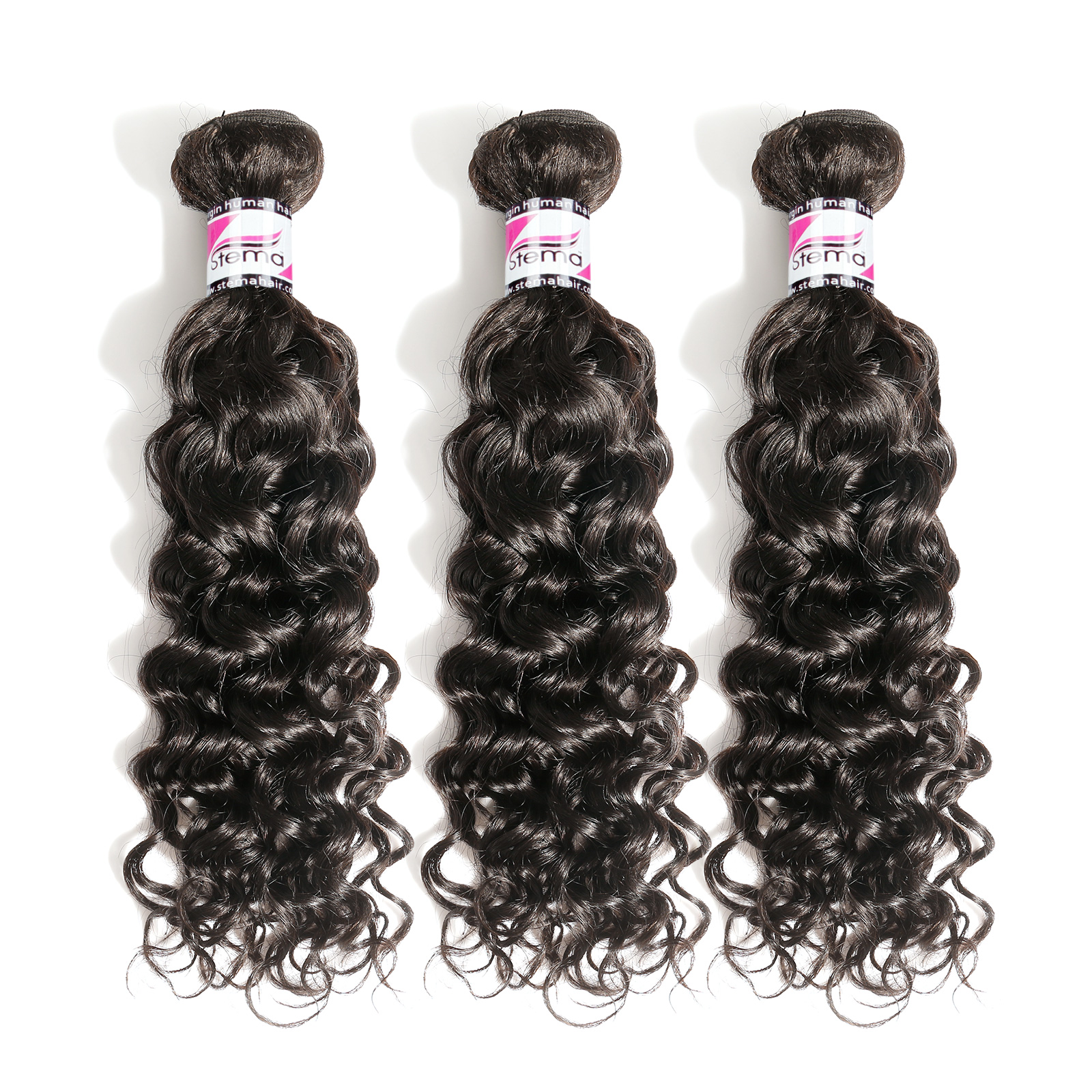 Stema Hair 1/3/4 pcs Natural Wave Bundles Virgin Hair